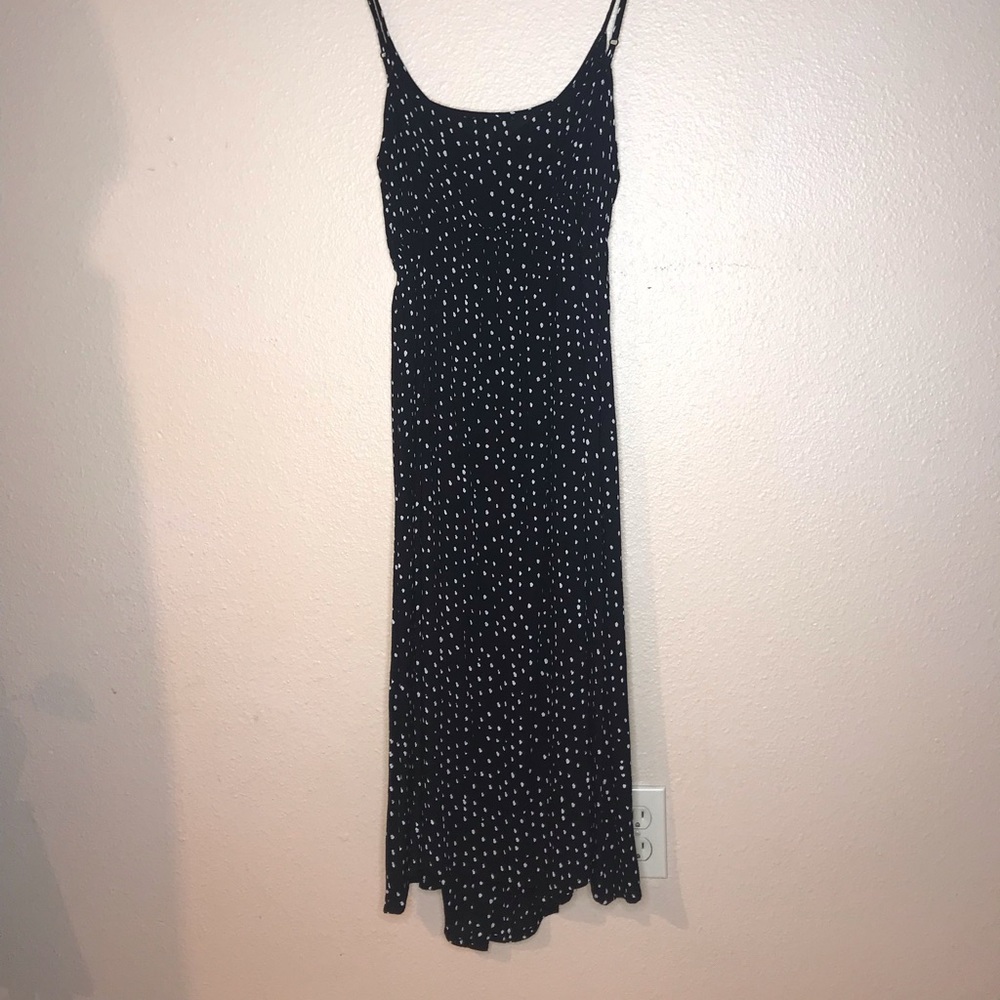Black and white polka dotted sundress size Large women’s patrons of peace nwot